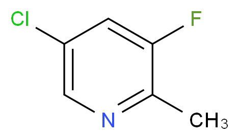 5-chloro-3-fluoro-2-methylpyridine_分子结构_CAS_1210868-68-0