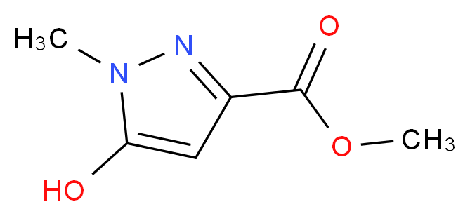 5-Hydroxy-1-methyl-1H-pyrazole-3-carboxylic acid methyl ester_分子结构_CAS_51985-95-6)