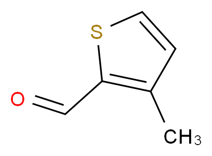 3-methylthiophene-2-carbaldehyde_分子结构_CAS_5834-16-2