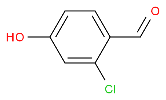 2-氯-4-羟基苯甲醛_分子结构_CAS_56962-11-9)