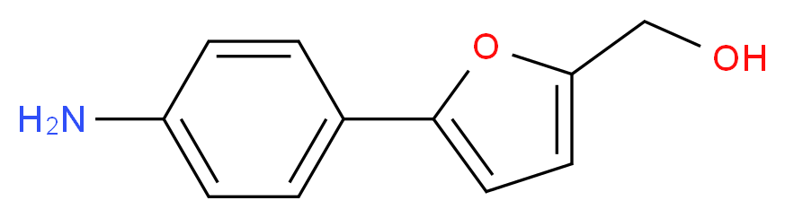 [5-(4-aminophenyl)-2-furyl]methanol_分子结构_CAS_54146-51-9)