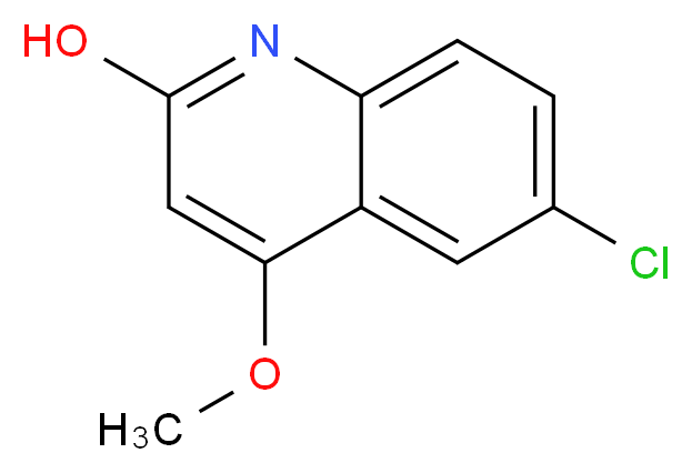 6-CHLORO-4-METHOXYQUINOLIN-2-OL_分子结构_CAS_865817-83-0)