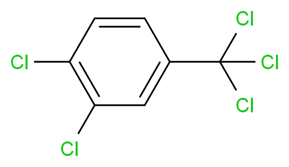 3,4-Dichlorobenzotrichloride 97+%_分子结构_CAS_13014-24-9)