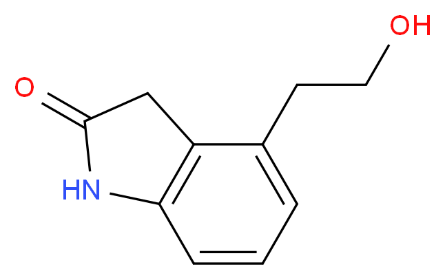 4-(2-Hydroxyethyl)-1,3-dihydro-2H-indolin-2-one_分子结构_CAS_139122-19-3)