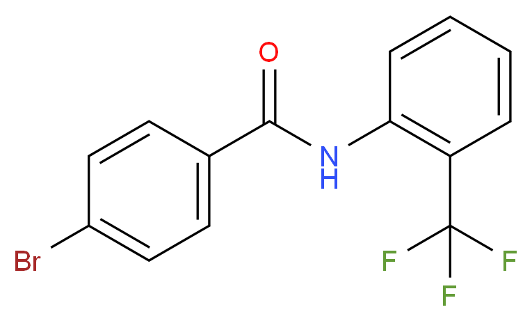 4-Bromo-N-[2-(trifluoromethyl)phenyl]benzamide_分子结构_CAS_301228-28-4)