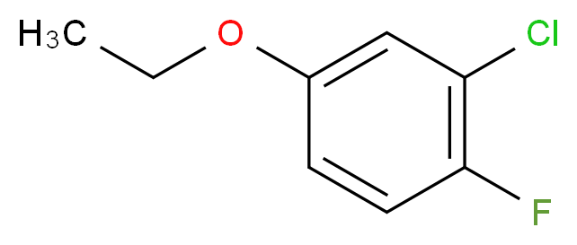 2-chloro-4-ethoxy-1-fluorobenzene_分子结构_CAS_289039-45-8