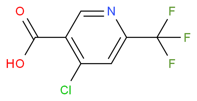 4-chloro-6-(trifluoromethyl)nicotinic acid_分子结构_CAS_1060810-66-3)