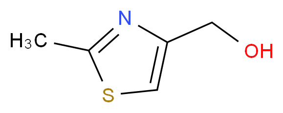 (2-methyl-1,3-thiazol-4-yl)methanol_分子结构_CAS_76632-23-0