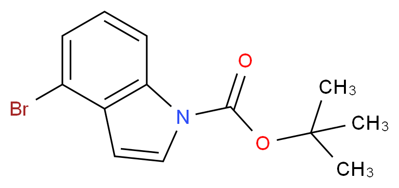 tert-Butyl 4-bromo-1H-indole-1-carboxylate_分子结构_CAS_676448-17-2)