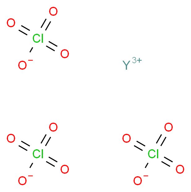 yttrium(3+) ion triperchlorate_分子结构_CAS_14017-56-2