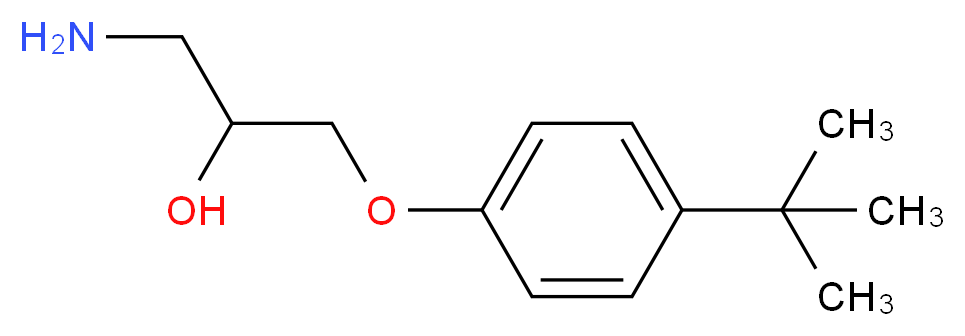 1-Amino-3-(4-tert-butyl-phenoxy)-propan-2-ol_分子结构_CAS_41403-84-3)