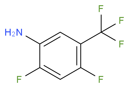 2,4-Difluoro-5-(trifluoromethyl)aniline_分子结构_CAS_261944-56-3)