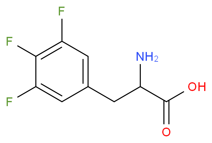 2-AMino-3-(3,4,5-trifluorophenyl)propanoic acid_分子结构_CAS_261952-26-5)