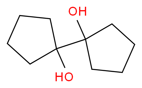 1-(1-hydroxycyclopentyl)cyclopentan-1-ol_分子结构_CAS_5181-75-9