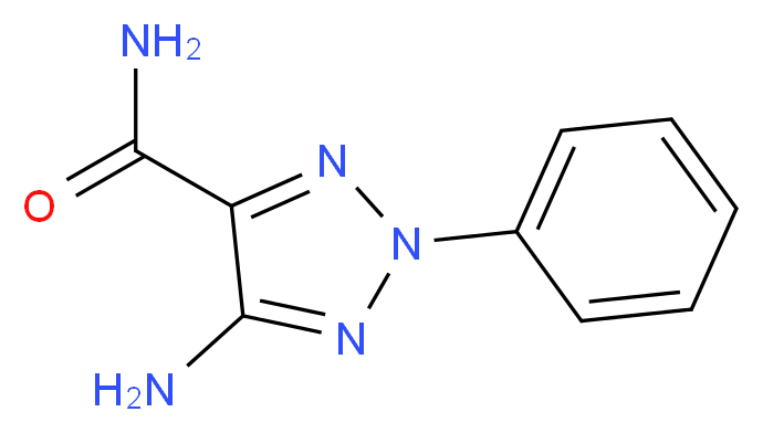 5-amino-2-phenyl-2H-1,2,3-triazole-4-carboxamide_分子结构_CAS_103752-72-3