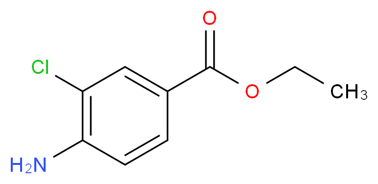 ethyl 4-amino-3-chlorobenzoate_分子结构_CAS_82765-44-4