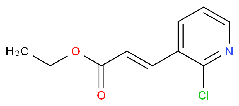 ethyl 3-(2-chloropyridin-3-yl)prop-2-enoate_分子结构_CAS_104830-08-2