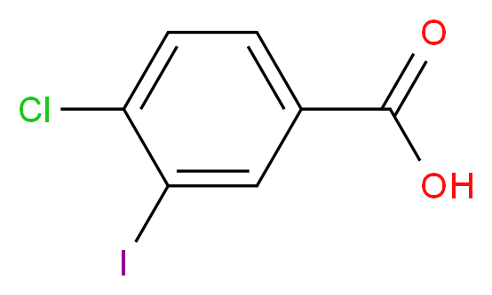 4-Chloro-3-iodobenzoic acid_分子结构_CAS_42860-04-8)