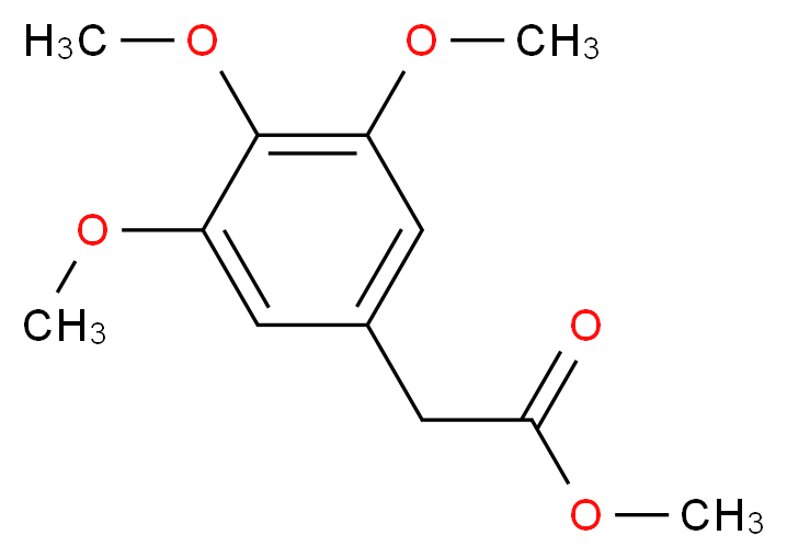 Methyl 2-(3,4,5-trimethoxyphenyl)acetate_分子结构_CAS_2989-06-2)