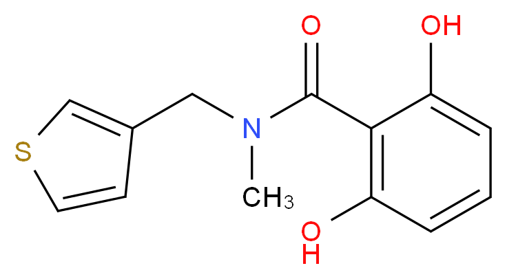 2,6-dihydroxy-N-methyl-N-(3-thienylmethyl)benzamide_分子结构_CAS_)