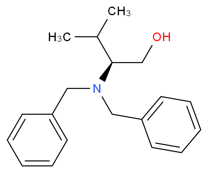 (2S)-2-(dibenzylamino)-3-methylbutan-1-ol_分子结构_CAS_111060-54-9