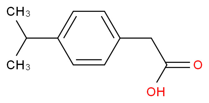 p-ISOPROPYL PHENYLACETIC ACID_分子结构_CAS_4476-28-2)