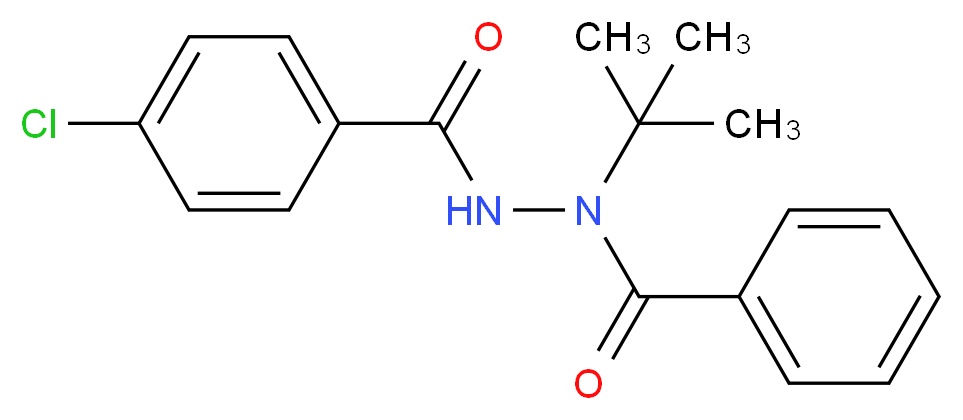 N-tert-butyl-N'-(4-chlorobenzoyl)benzohydrazide_分子结构_CAS_112226-61-6