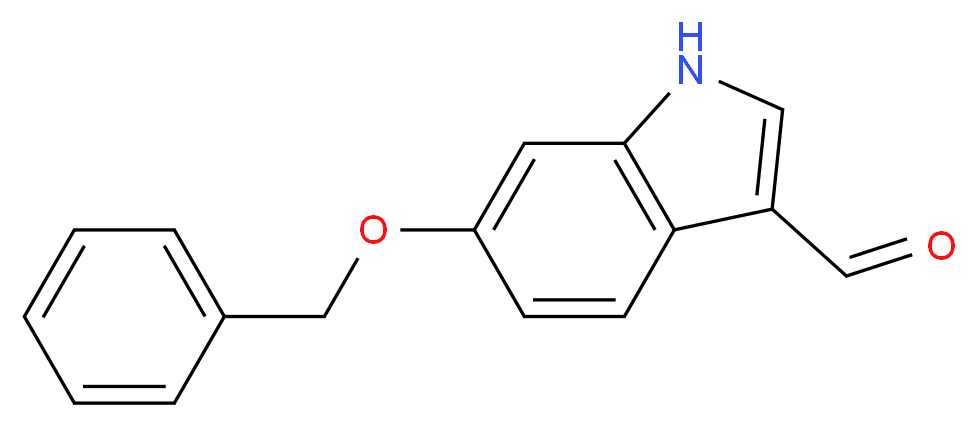 6-(benzyloxy)-1H-indole-3-carbaldehyde_分子结构_CAS_)