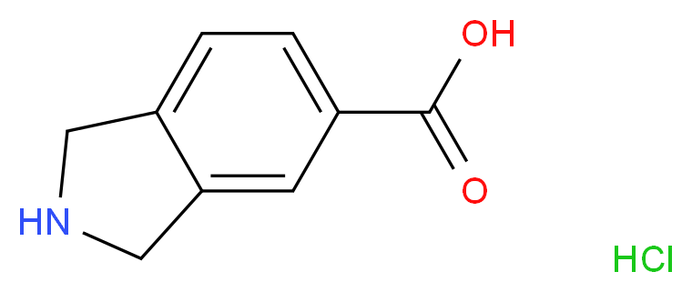 2,3-dihydro-1H-isoindole-5-carboxylic acid hydrochloride_分子结构_CAS_149353-72-0