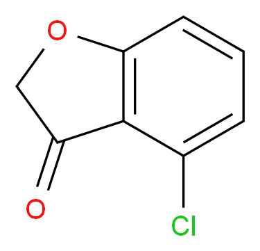 4-Chlorobenzofuran-3(2H)-one_分子结构_CAS_3260-90-0)