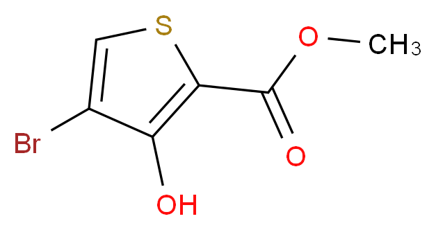 methyl 4-bromo-3-hydroxythiophene-2-carboxylate_分子结构_CAS_95201-93-7