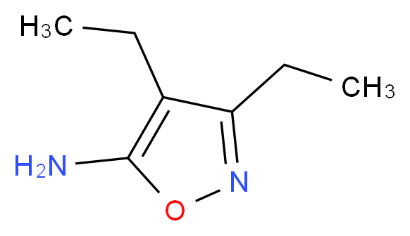 3,4-diethylisoxazol-5-amine_分子结构_CAS_71378-51-3)