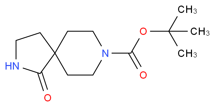 tert-butyl 1-oxo-2,8-diazaspiro[4.5]decane-8-carboxylate_分子结构_CAS_268550-48-7