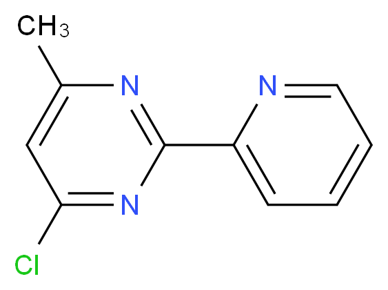 4-chloro-6-methyl-2-(pyridin-2-yl)pyrimidine_分子结构_CAS_)