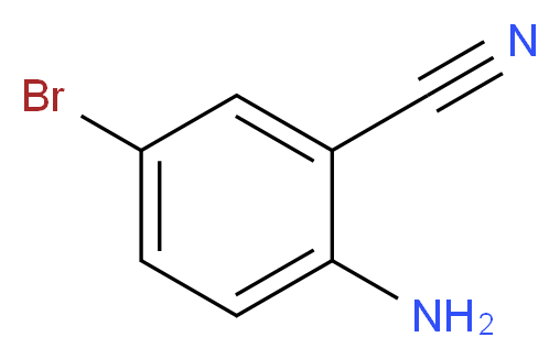 2-Amino-5-bromobenzonitrile_分子结构_CAS_39263-32-6)