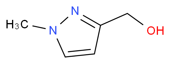 (1-methyl-1H-pyrazol-3-yl)methanol_分子结构_CAS_84547-62-6