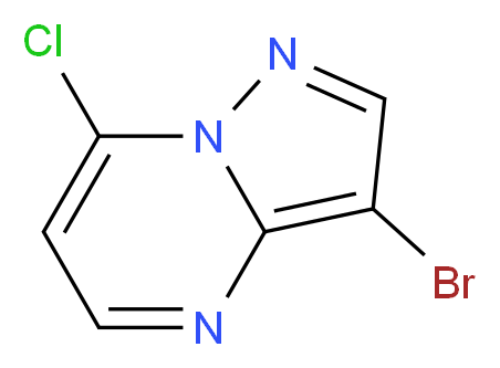 3-Bromo-7-chloropyrazolo[1,5-a]pyrimidine_分子结构_CAS_877173-84-7)