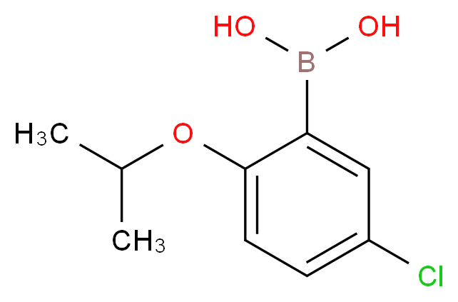 5-CHLORO-2-ISOPROPOXYPHENYLBORONIC ACID_分子结构_CAS_352534-87-3)