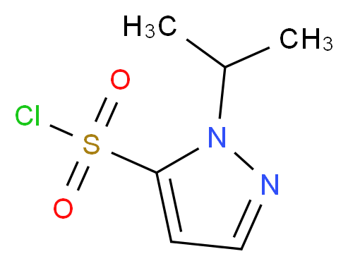 1-(propan-2-yl)-1H-pyrazole-5-sulfonyl chloride_分子结构_CAS_1174871-55-6