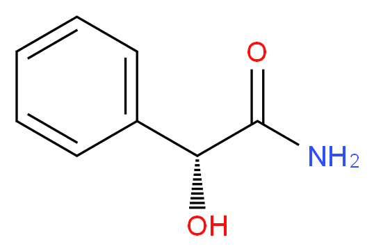 (2R)-2-hydroxy-2-phenylacetamide_分子结构_CAS_24008-62-6