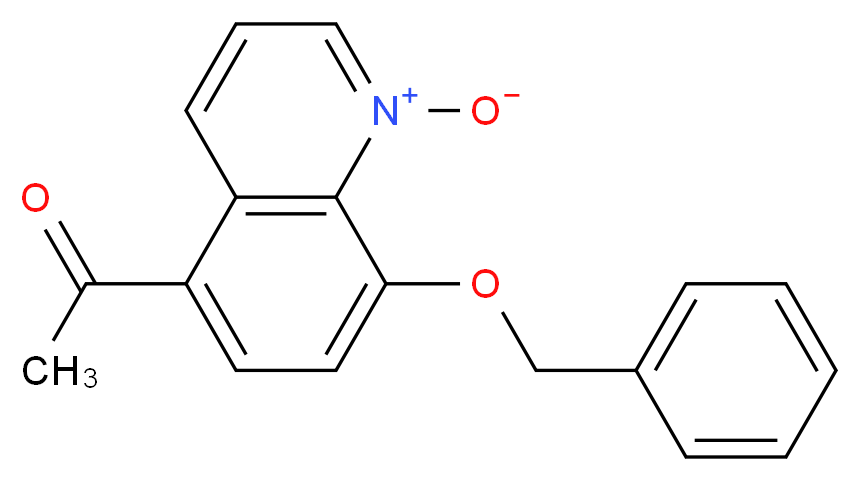 5-acetyl-8-(benzyloxy)quinolin-1-ium-1-olate_分子结构_CAS_100331-93-9