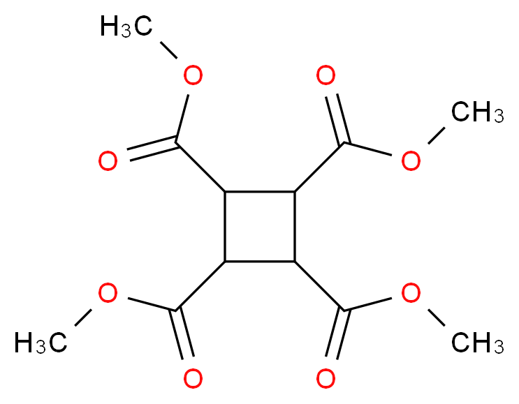 1,2,3,4-tetramethyl cyclobutane-1,2,3,4-tetracarboxylate_分子结构_CAS_14495-41-1