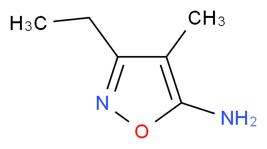 3-ethyl-4-methylisoxazol-5-amine_分子结构_CAS_153458-34-5)