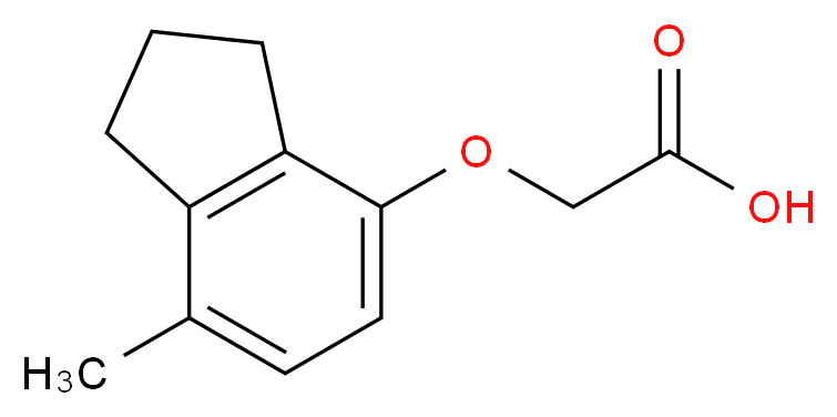 2-(7-Methylindan-4-yloxy)acetic acid_分子结构_CAS_)