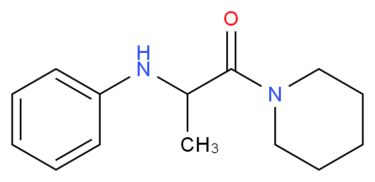 2-(phenylamino)-1-(piperidin-1-yl)propan-1-one_分子结构_CAS_)