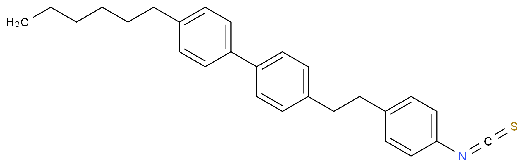 4-己基-4′-[2-(4-异硫氰基苯基)乙基]-1,1'-联苯_分子结构_CAS_110499-97-3)