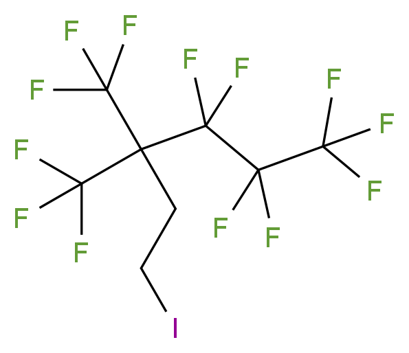 1,1,1,2,2,3,3-heptafluoro-6-iodo-4,4-bis(trifluoromethyl)hexane_分子结构_CAS_115347-68-7