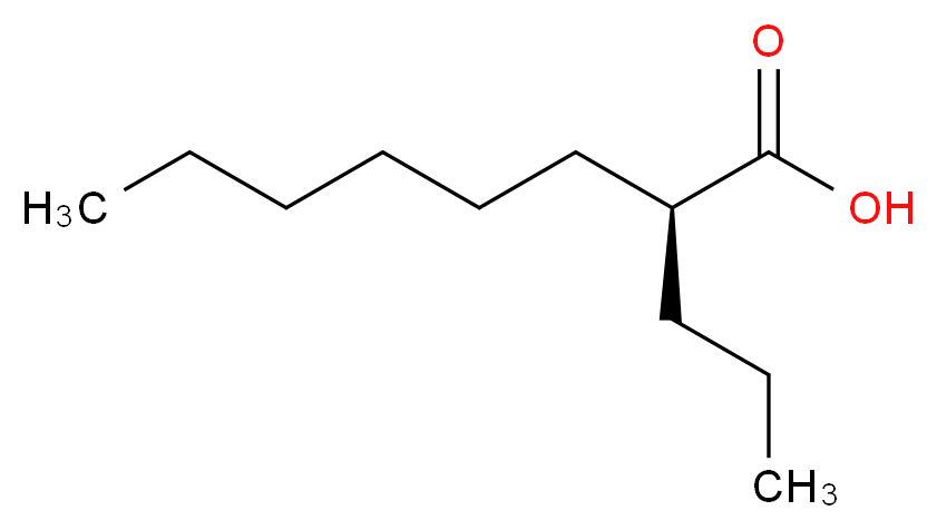 (2S)-2-propyloctanoic acid_分子结构_CAS_807363-10-6