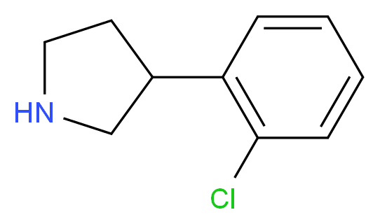 3-(2-CHLORO-PHENYL)-PYRROLIDINE_分子结构_CAS_885277-67-8)