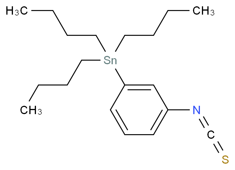 3-Tri-N-butylstannyl-phenylisothiocyanate_分子结构_CAS_145190-98-3)